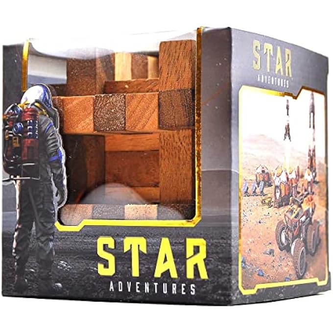 LOGICA PUZZLES ART. URANUS - 3D WOODEN PUZZLE - DIFFICULTY 6/6 EXPERT - STAR ADVENTURES SERIES - Image 4